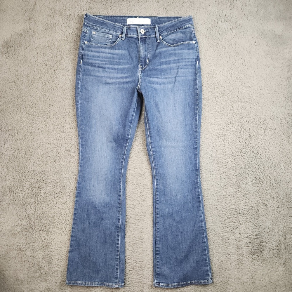 Levi's Signature Womens 12S Bootcut Jeans 30x29 Mid Rise Blue Stretch Denim
